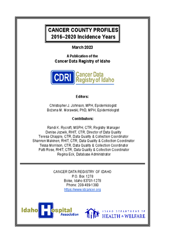 Cancer County Profiles - 2016-2020